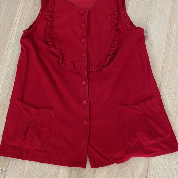 Erin Fetherston Bright Red Jumpsuit. - Picture 4 of 8